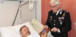 Rapina sventata, il Comandante Interregionale Carabinieri “Ogaden” incontra Carlo Piazzola