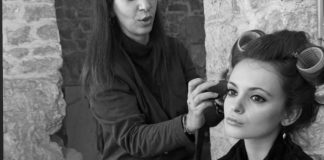 L’attrice pugliese Sofia D’Elia sul set di Nanù a Molfetta